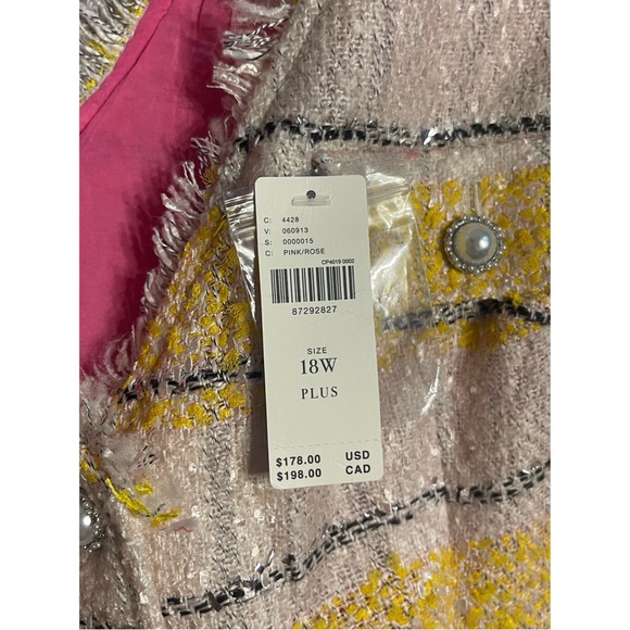 Anthropologie Maeve Sleeveless Tweed Mini Dress NWT 18W - Picture 10 of 15